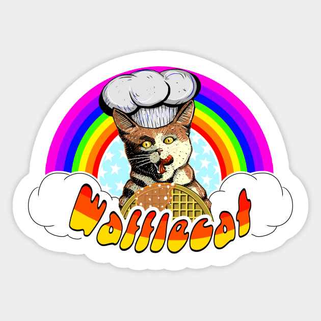 Wafflecat Sticker by R10Creator